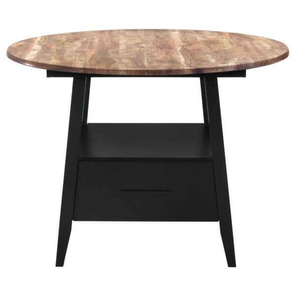Gibson Round 50-inch Counter Height Dining Table Yukon Oak