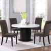 Alana Velvet Upholstered Dining Side Chair Brown (Set of 2)