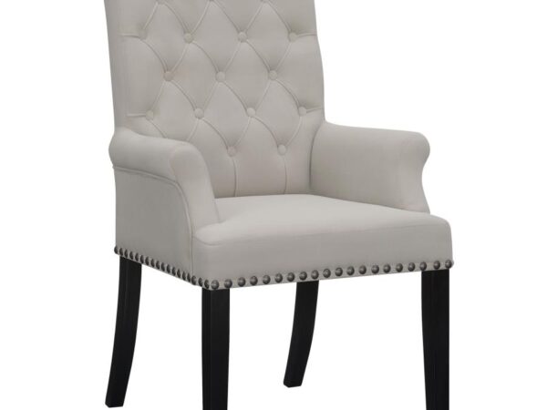 Alana Velvet Upholstered Dining Arm Chair Sand
