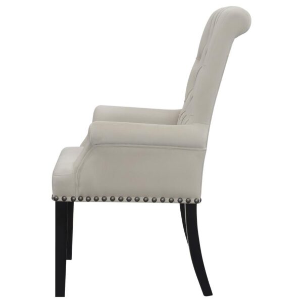 Alana Velvet Upholstered Dining Arm Chair Sand