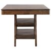 Dewey Rectangular 60-inch Counter Height Dining Table Walnut