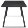 Smith 5-piece Rectangular Ceramic Top Dining Table Set Black
