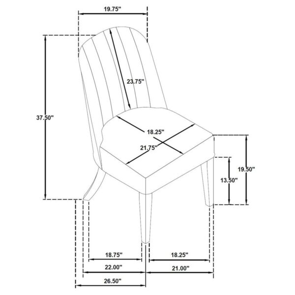 Leandro 5-piece Round Dining Table Set Burnished Black