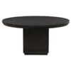 Leandro 7-piece Round Dining Table Set Burnished Black