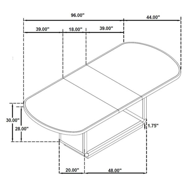 Leandro 7-piece Rectangular Dining Table Set Burnished Black