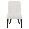 Leandro Upholstered Dining Side Chair Cream (Set of 2)
