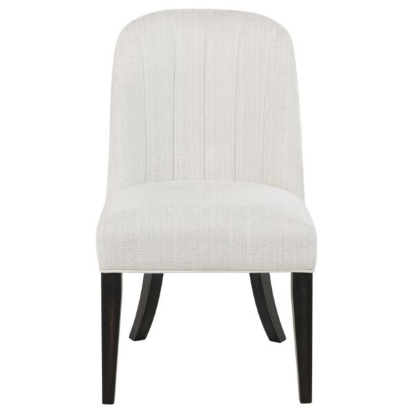 Leandro Upholstered Dining Side Chair Cream (Set of 2)