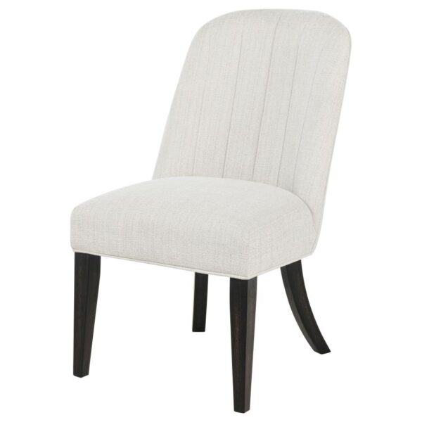 Leandro Upholstered Dining Side Chair Cream (Set of 2)