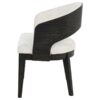 Leandro Upholstered Dining Arm Chair Cream (Set of 2)