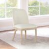 Solano Upholstered Dining Side Chair Beige (Set of 2)