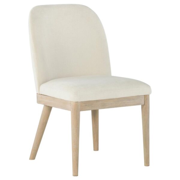 Solano Upholstered Dining Side Chair Beige (Set of 2)