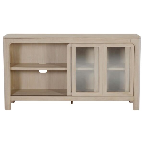 Solano Sliding Door Dining Sideboard Server Weathered Mango