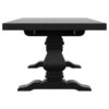 Florence 126-inch Extension Dining Table Distressed Black