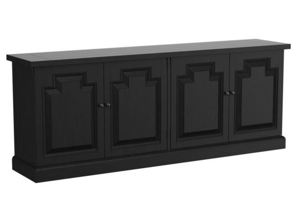 Florence 4-door Dining Sideboard Buffet Distressed Black