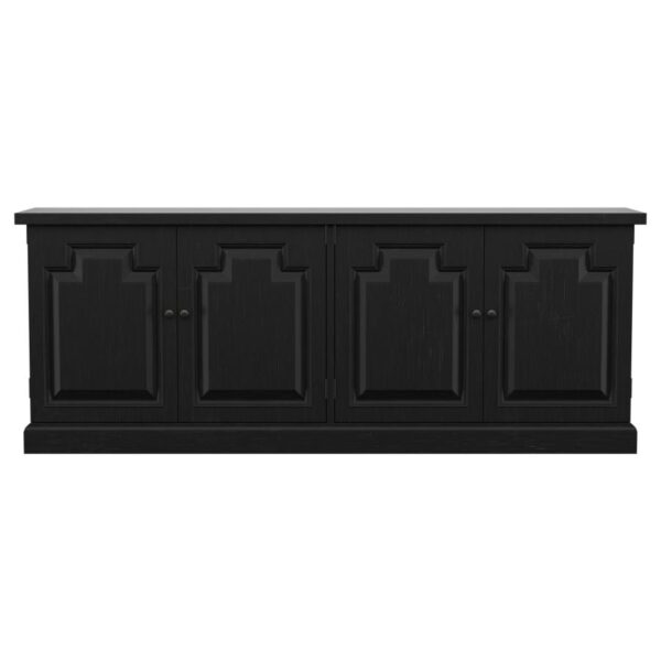Florence 4-door Dining Sideboard Buffet Distressed Black