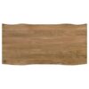 Bradshaw 80-inch Live Edge Wood Dining Table Natural Acacia