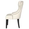 Baney Fabric Upholstered Dining Side Chair Beige and Black