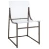 Adino Acrylic Dining Side Chair Black Nickel (Set of 2)