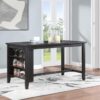 Elliston 66-inch Counter Height Dining Table Dark Grey