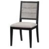 Elodie Wood Dining Side Chair Grey and Black (Set of 2)