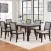 Elodie Wood Dining Side Chair Grey and Black (Set of 2)