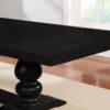 Phelps 7-piece Rectangular Dining Table Set Distressed Noir