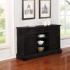 Phelps 2-door Sideboard Buffet Cabinet Distressed Noir