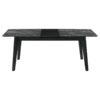 Crestmont 78-inch Extension Dining Table Black Faux Marble