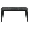 Crestmont 78-inch Extension Dining Table Black Faux Marble