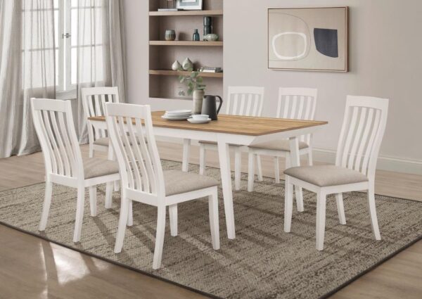 Nogales Wood Dining Side Chair Off White (Set of 2)