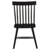 Andrews Windsor Spindle Back Dining Side Chair Black (Set of 2)