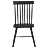 Andrews Windsor Spindle Back Dining Side Chair Black (Set of 2)