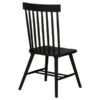 Andrews Windsor Spindle Back Dining Side Chair Black (Set of 2)