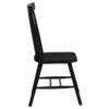 Andrews Windsor Spindle Back Dining Side Chair Black (Set of 2)