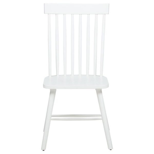 Andrews Windsor Spindle Back Dining Side Chair White (Set of 2)