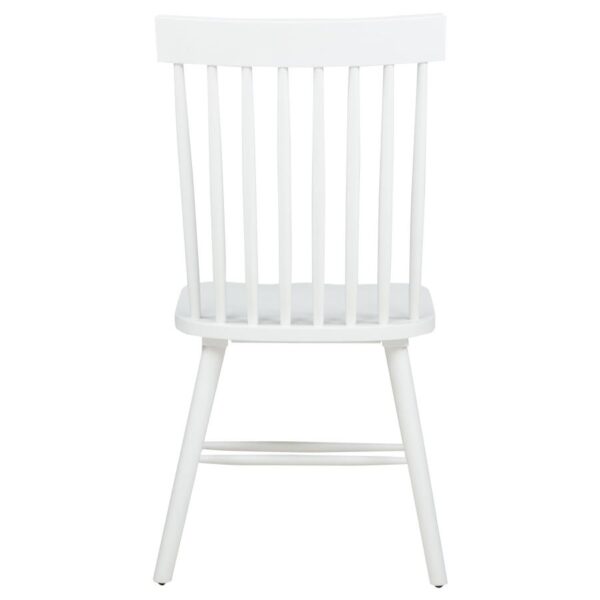 Andrews Windsor Spindle Back Dining Side Chair White (Set of 2)