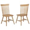 Andrews Windsor Spindle Back Dining Side Chair Light Ash (Set of 2)