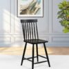 Andrews Windsor Counter Height Dining Side Chair Black (Set of 2)