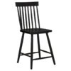 Andrews Windsor Counter Height Dining Side Chair Black (Set of 2)