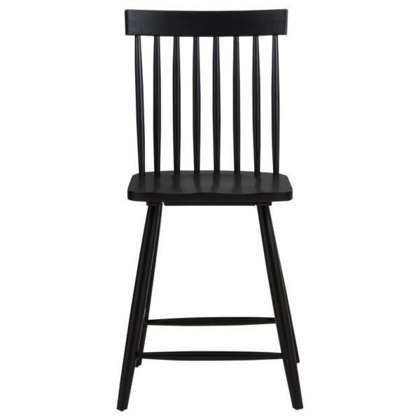 Andrews Windsor Counter Height Dining Side Chair Black (Set of 2)