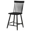 Andrews Windsor Counter Height Dining Side Chair Black (Set of 2)