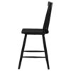 Andrews Windsor Counter Height Dining Side Chair Black (Set of 2)