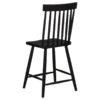 Andrews Windsor Counter Height Dining Side Chair Black (Set of 2)