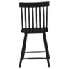 Andrews Windsor Counter Height Dining Side Chair Black (Set of 2)