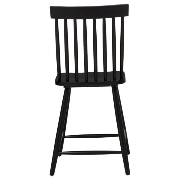 Andrews Windsor Counter Height Dining Side Chair Black (Set of 2)