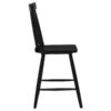 Andrews Windsor Counter Height Dining Side Chair Black (Set of 2)