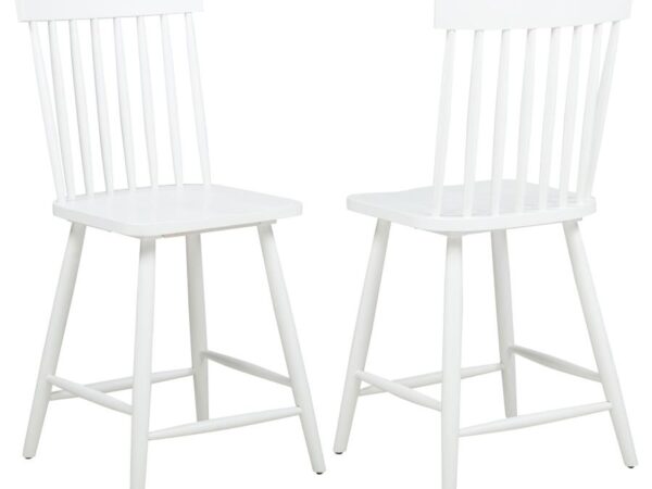 Andrews Windsor Counter Height Dining Side Chair White (Set of 2)