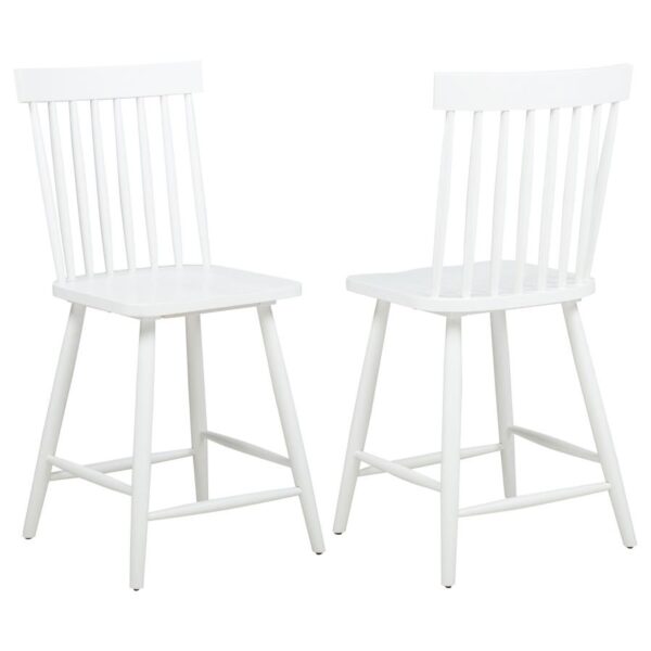 Andrews Windsor Counter Height Dining Side Chair White (Set of 2)
