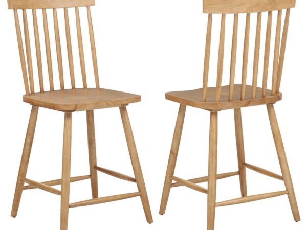 Andrews Windsor Counter Height Dining Side Chair Light Ash (Set of 2)