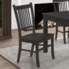 Marbrisa Wood Dining Side Chair Matte Black (Set of 2)
